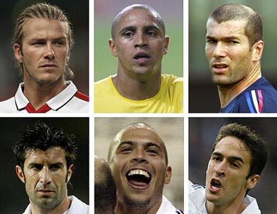 ronaldo et zidane et figo et raul et beckam et robertos carlos